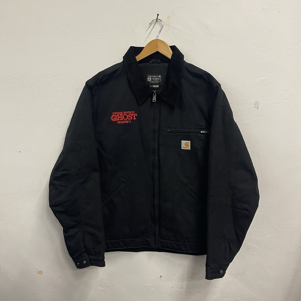 Carhartt Detroit Jacket J01 Black Duck Relaxed Fit POWER Cast & Crew 50 Cent XL